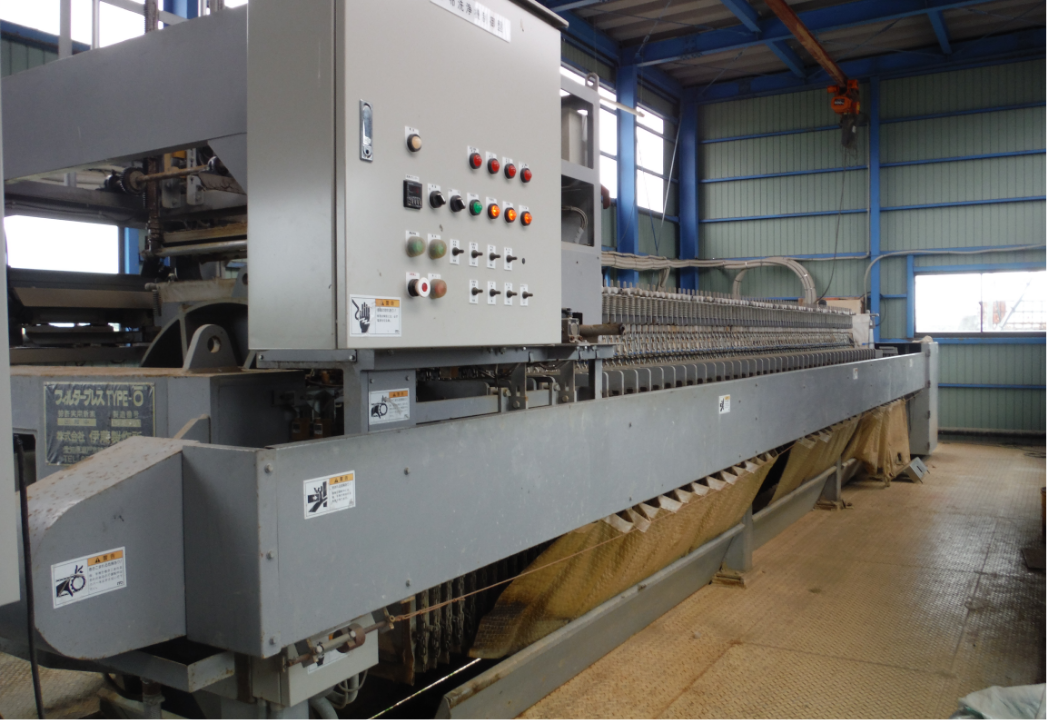 骨材洗浄水処理システム（フィルタープレス）