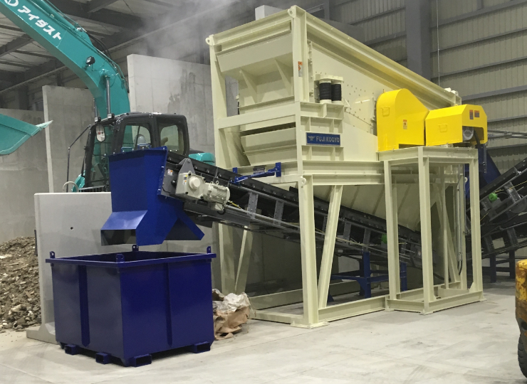 混合廃棄物・建設廃材用選別機